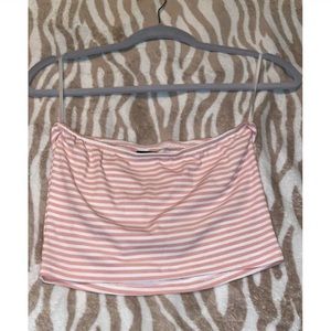 SHEIN STRIPED CROP TOP M